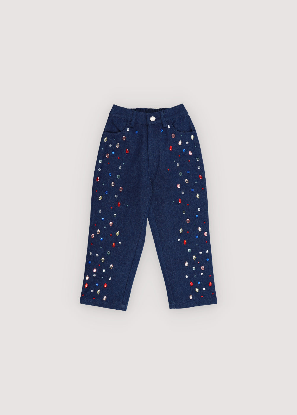 Jeansy zdobione kryształkami Mia Pant The New Society BEBE Concept 