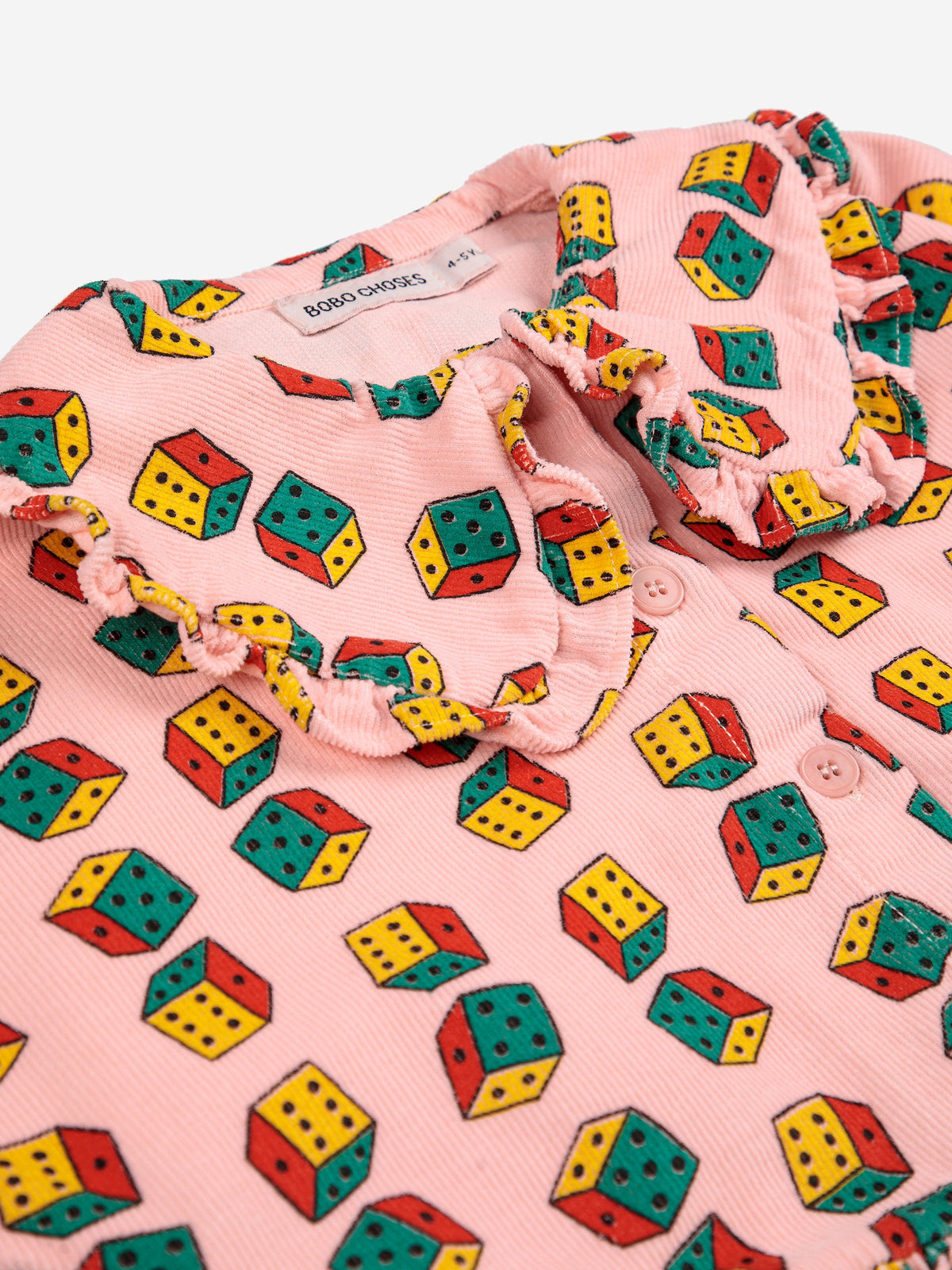 Dices all over micro corduroy dress Kids Bobo Choses BEBE Concept 