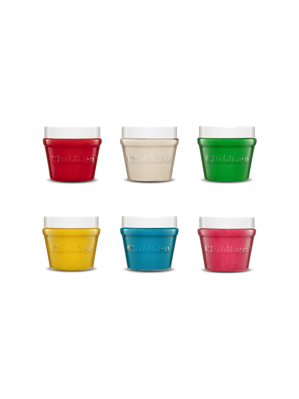 Naturalna ciastolina w słoiczkach 6 kolorów ChildGen BEBE Concept 
