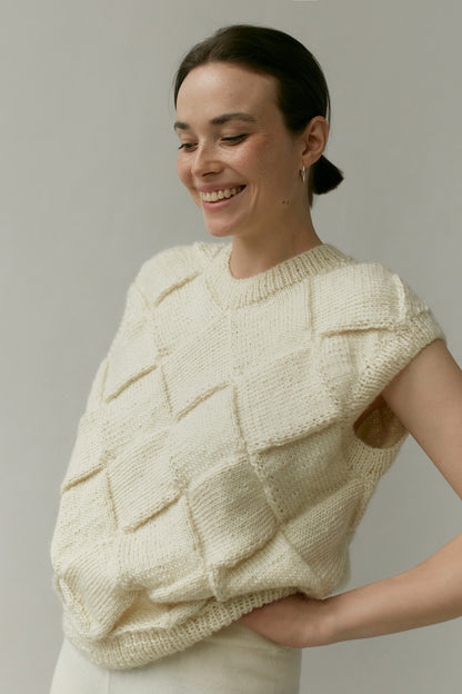 Kamizelka damska Sira z wełny merino Mille Family BEBE Concept 