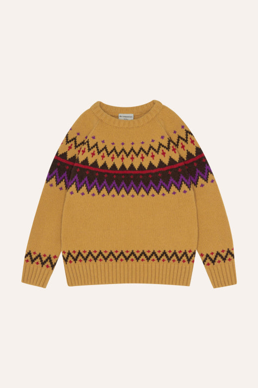 Sweter Zig Zag Yellow Jumper The Campamento BEBE Concept 