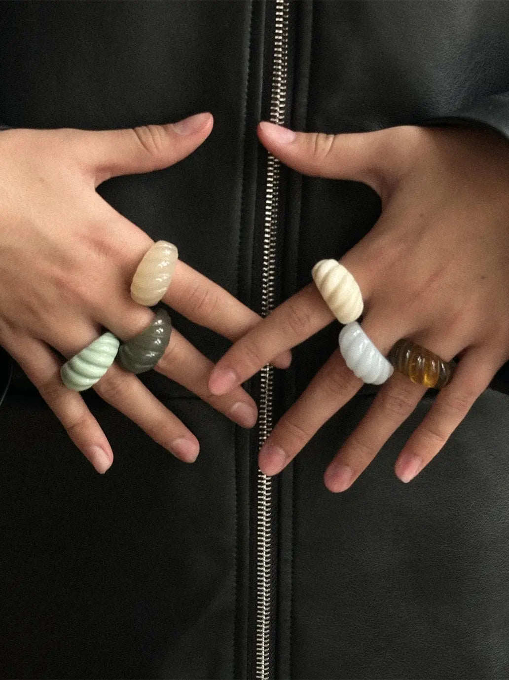 Pierścionek Sea Ring Amber Pico BEBE Concept 