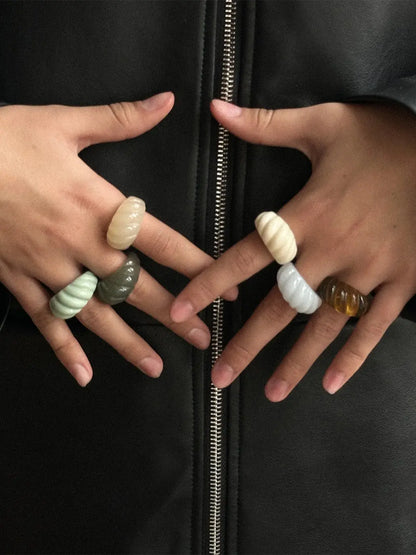 Pierścionek Sea Ring Amber Pico BEBE Concept 