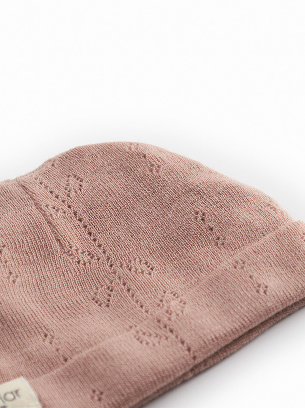 Czapeczka niemowlęca z merino Aiko Pointelle MarMar Copenhagen BEBE Concept 