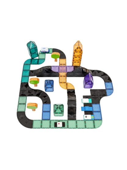 Klocki magnetyczne drogi Ramps &amp; Intersections Pack Connetix BEBE Concept 