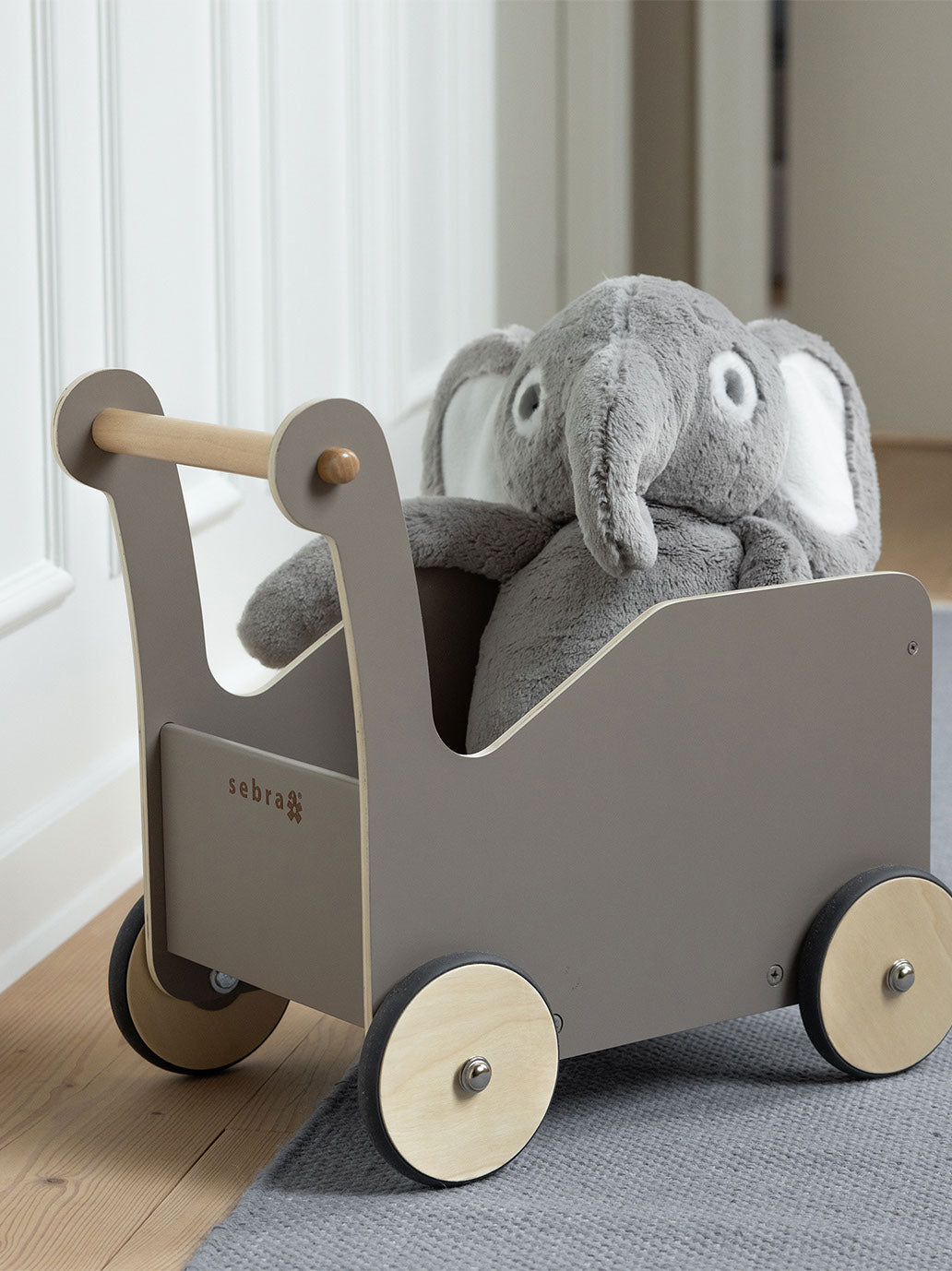 Drewniany pchacz Baby Walker Sebra BEBE Concept 