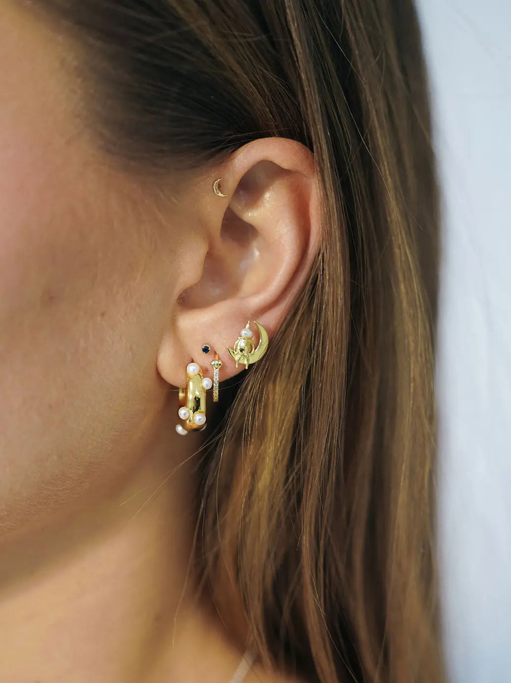 Kolczyki Small Ovation Hoop Earrings Anna + Nina BEBE Concept 