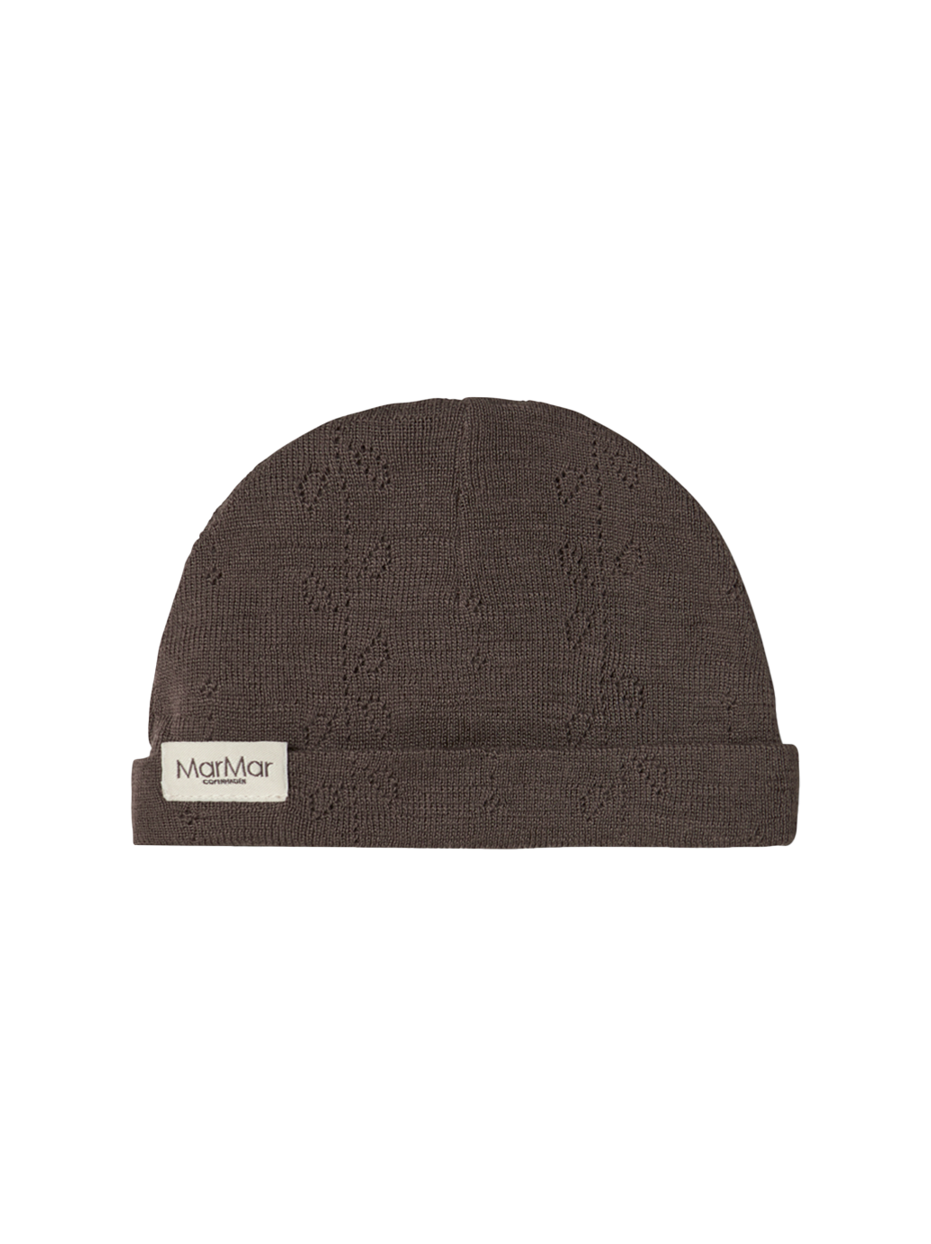 Czapeczka niemowlęca z merino Aiko Pointelle MarMar Copenhagen BEBE Concept 