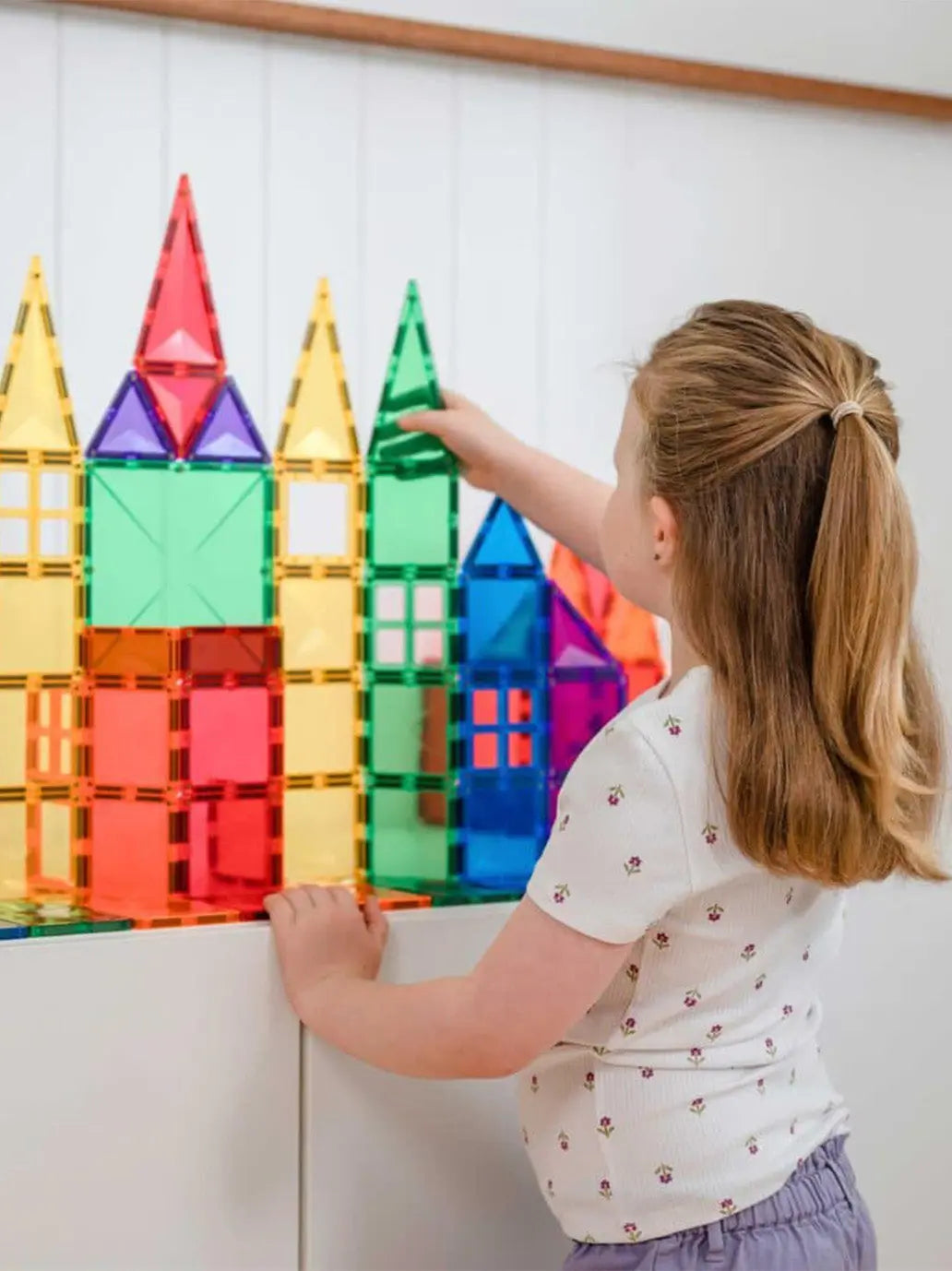Klocki magnetyczne Rainbow Creative Pack Connetix BEBE Concept 