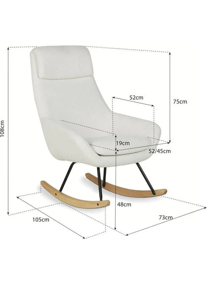 Fotel bujany Nordic Quax BEBE Concept 