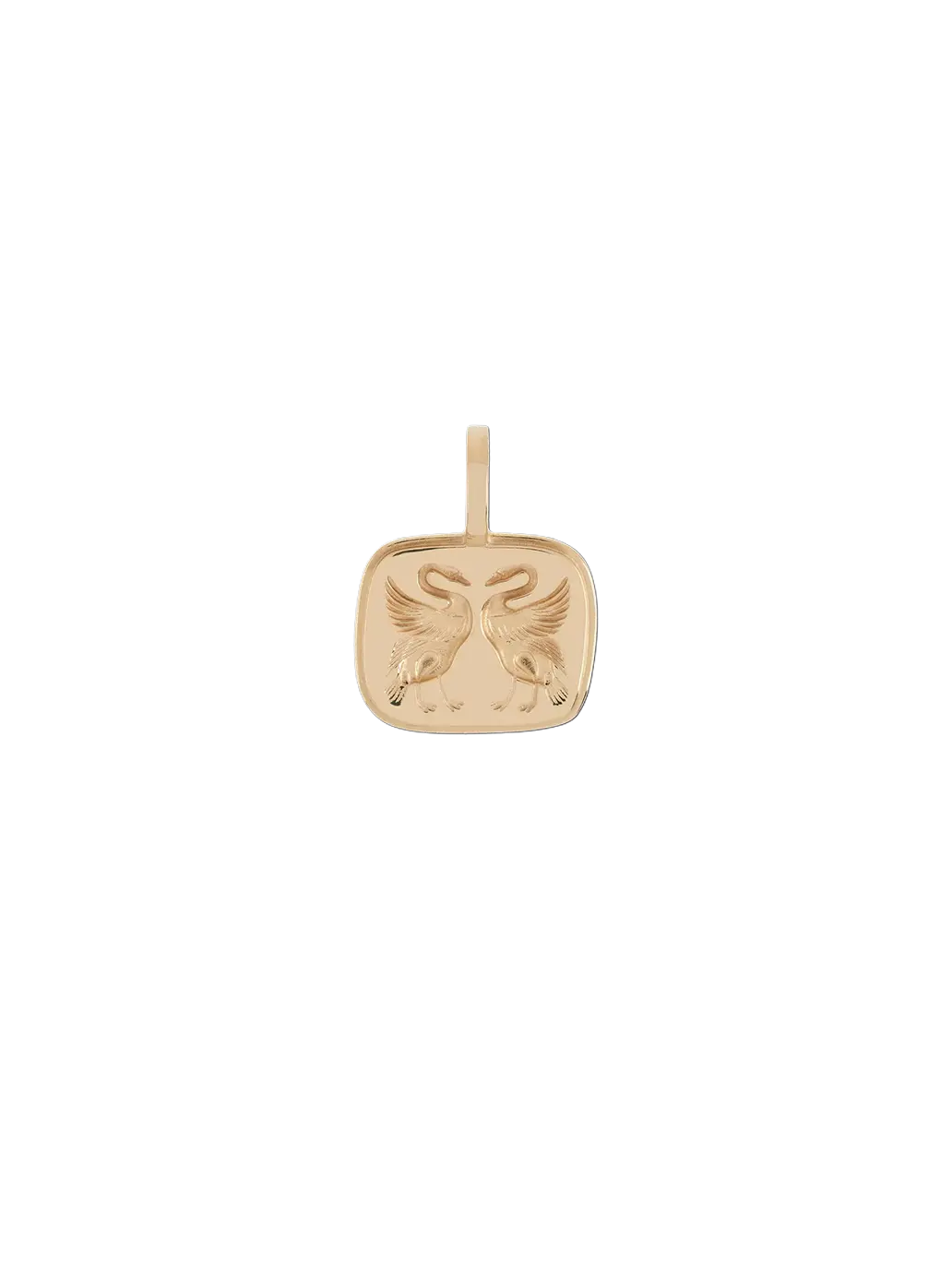 Złota zawieszka Lovebirds Necklace Charm Anna + Nina BEBE Concept 