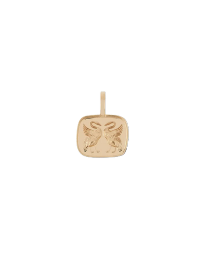 Złota zawieszka Lovebirds Necklace Charm Anna + Nina BEBE Concept 
