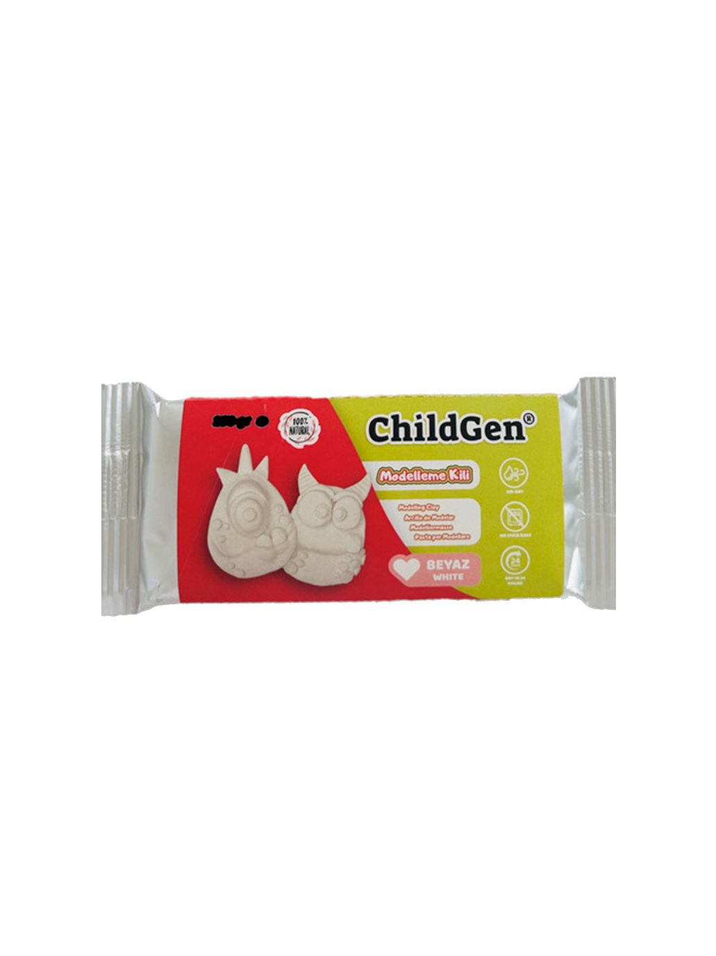 Naturalna, samoutwardzalna biała glinka modelarska ChildGen BEBE Concept 