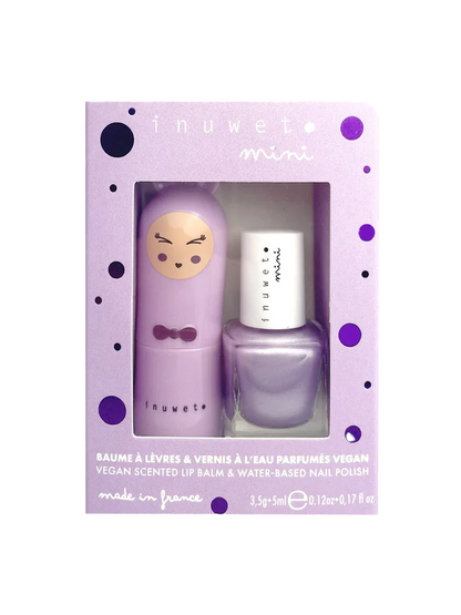 Zestaw dla dzieci Duo balsam do ust + lakier Inuwet BEBE Concept 