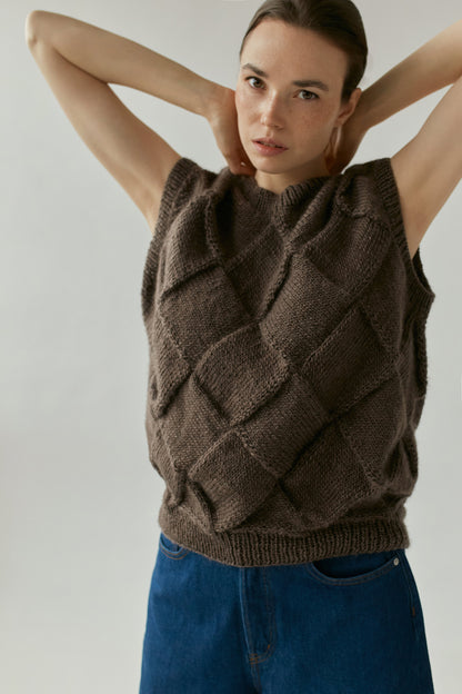 Kamizelka damska Sira z wełny merino Mille Family BEBE Concept 