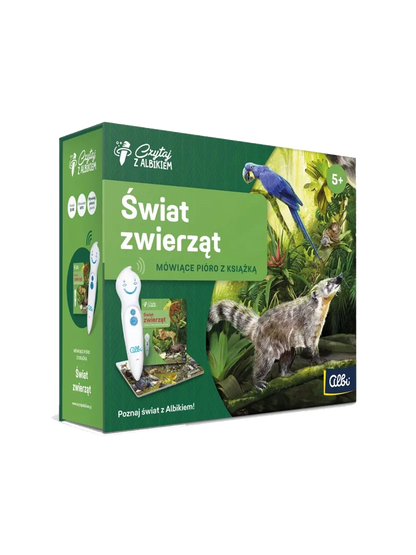 Świat zwierząt. Zestaw książka z piórem Albi BEBE Concept 