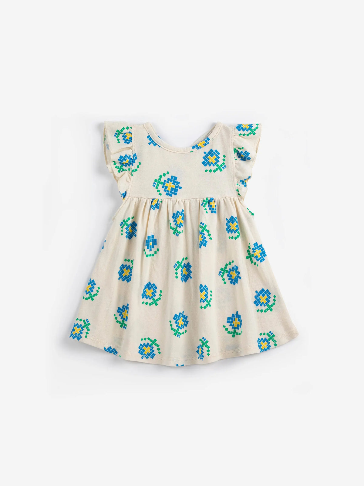 Sukienka Pixel Flowers all over ruffled dress Bobo Choses BEBE Concept 