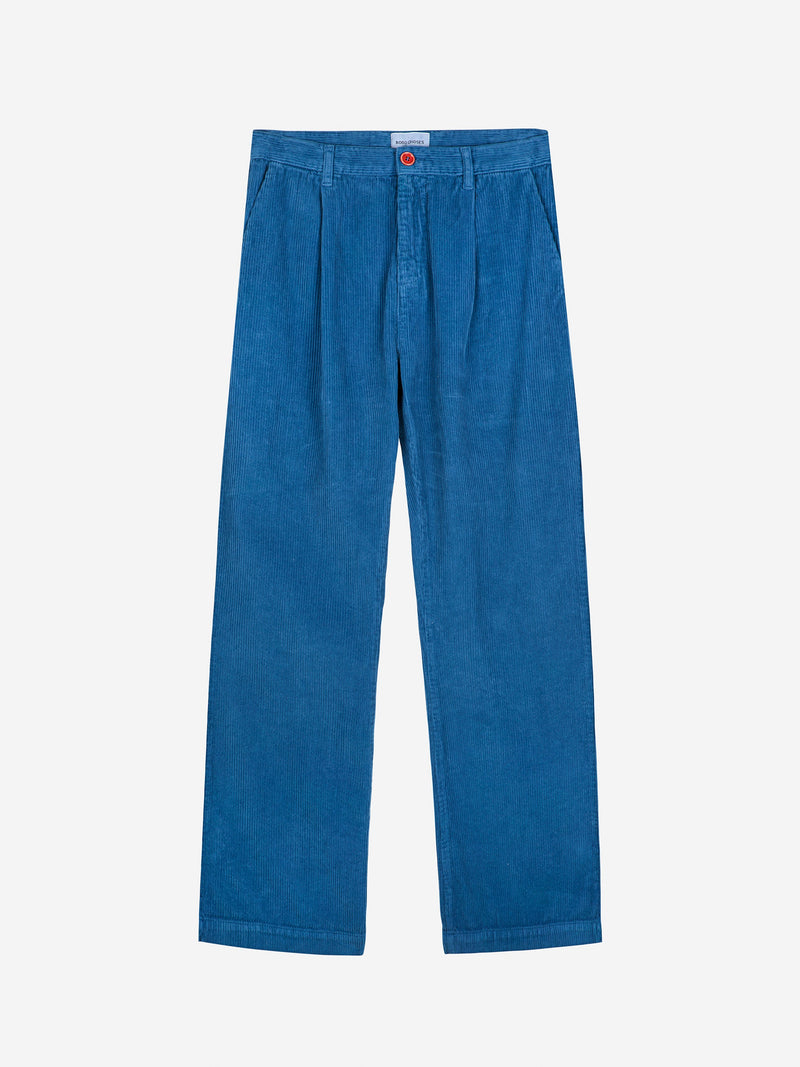 Blue pleated corduroy pants Bobo Choses BEBE Concept 