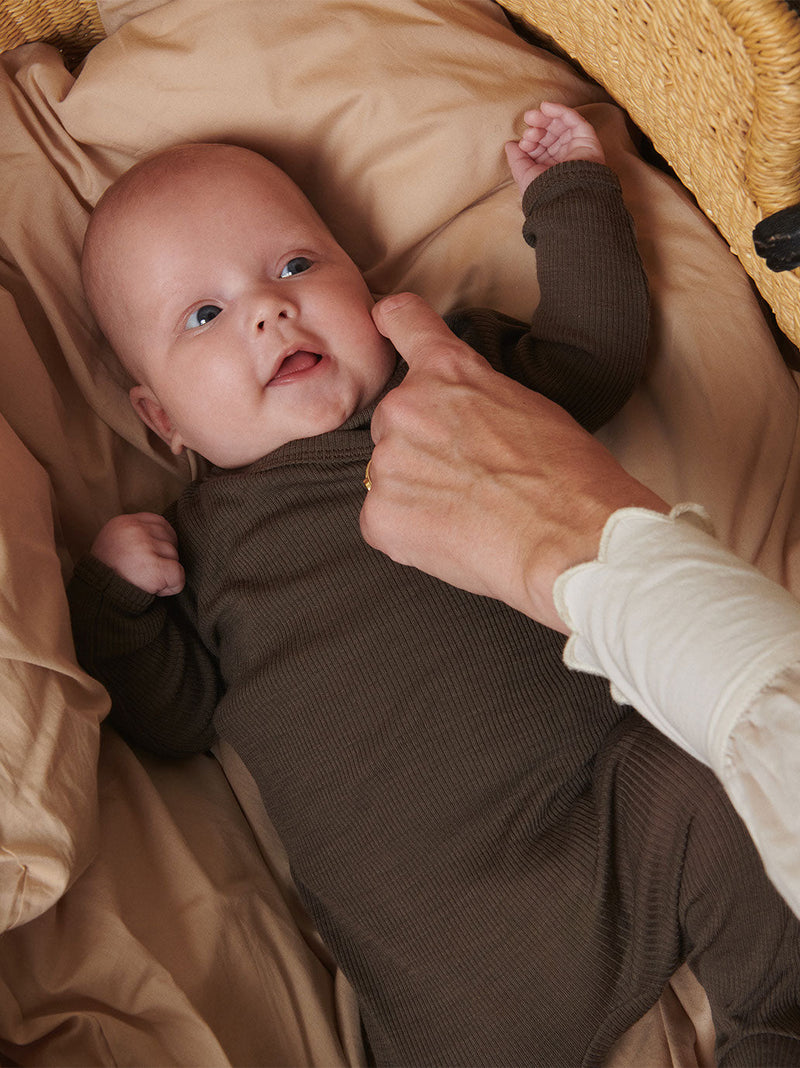 Śpioszki niemowlęce merino Rubetta Rib MarMar Copenhagen BEBE Concept 