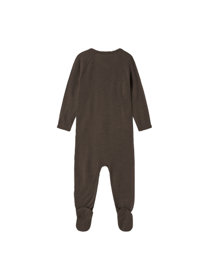Śpioszki niemowlęce merino Rubetta Pointelle MarMar Copenhagen BEBE Concept 