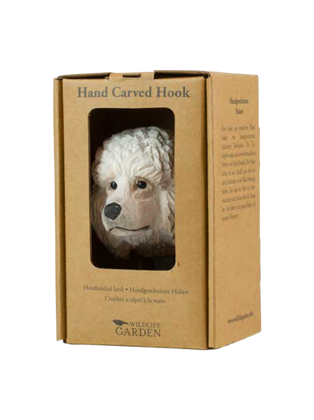Drewniany haczyk Pudel Wildlife Garden BEBE Concept 