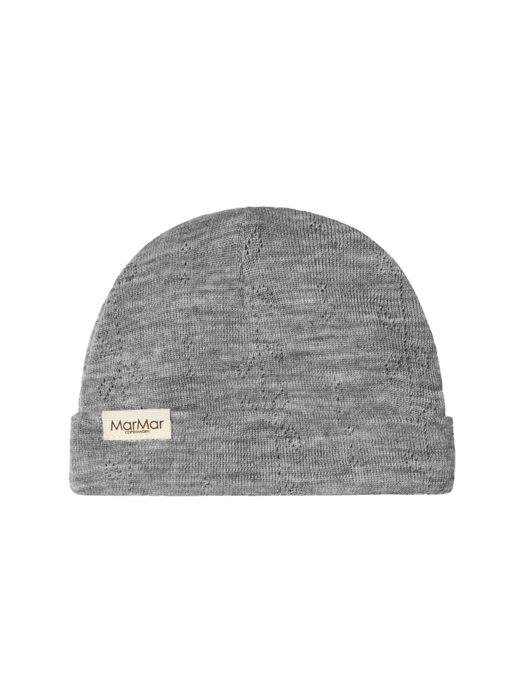 Czapeczka niemowlęca z merino Aiko Pointelle MarMar Copenhagen BEBE Concept 