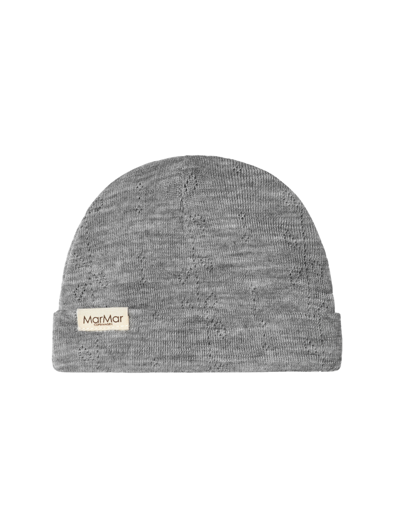 Czapeczka niemowlęca z merino Aiko Pointelle MarMar Copenhagen BEBE Concept 