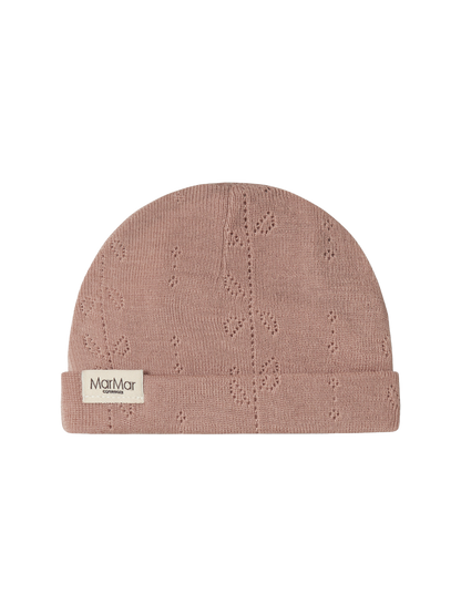 Czapeczka niemowlęca z merino Aiko Pointelle MarMar Copenhagen BEBE Concept 