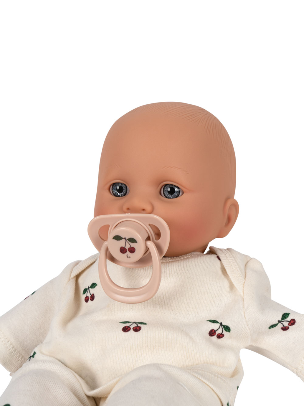 Lalka z miękkim brzuszkiem, ubrankiem i smoczkiem Konges Slojd BEBE Concept 