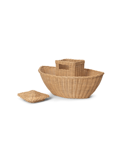 Pleciony kosz na zabawki Ark Ferm Living BEBE Concept 