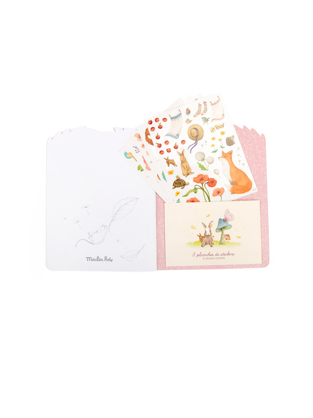 Kolorowanka z naklejkami Moulin Roty BEBE Concept 