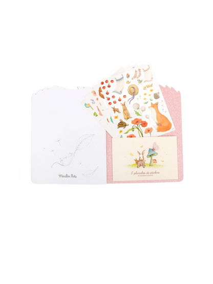 Kolorowanka z naklejkami Moulin Roty BEBE Concept 