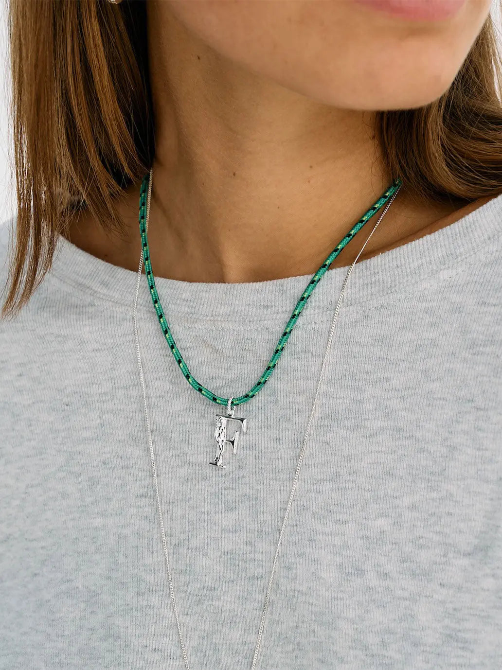 Srebrna zawieszka Initial Muse Necklace Charm Anna + Nina BEBE Concept 
