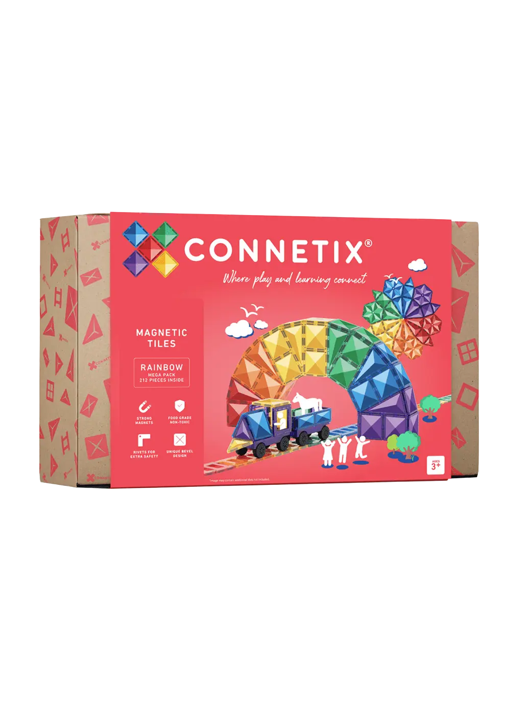 Klocki magnetyczne Rainbow Mega Pack Connetix BEBE Concept 