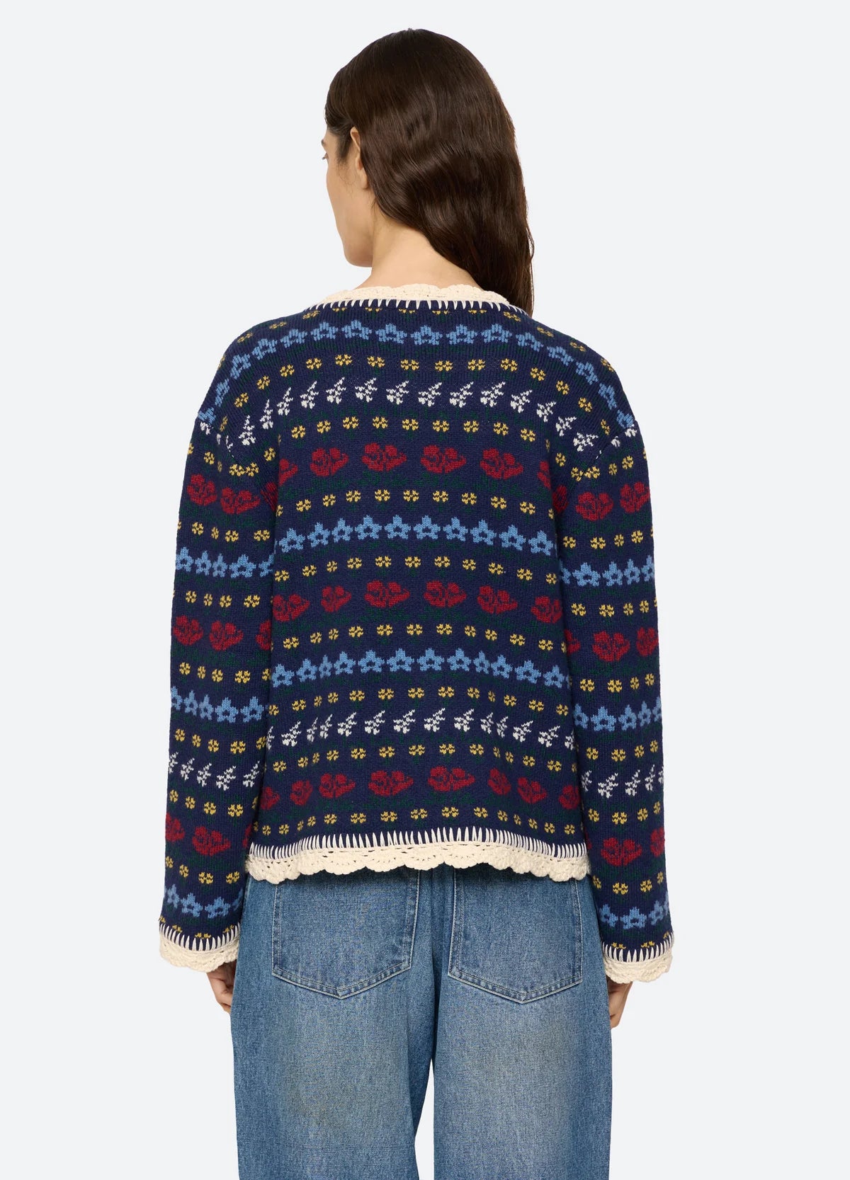 Preston Knit Tie Front Cardigan NAVY