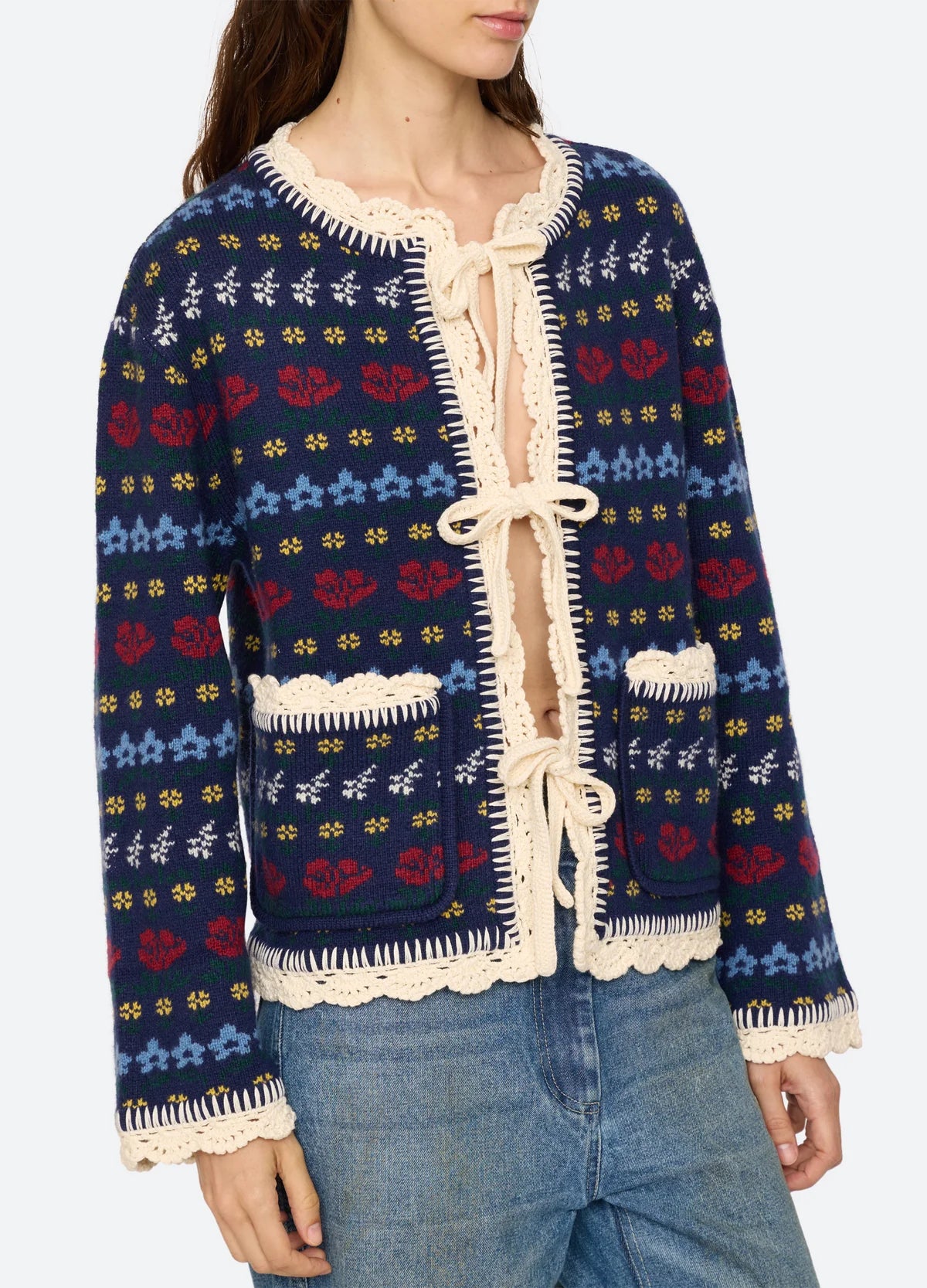Preston Knit Tie Front Cardigan