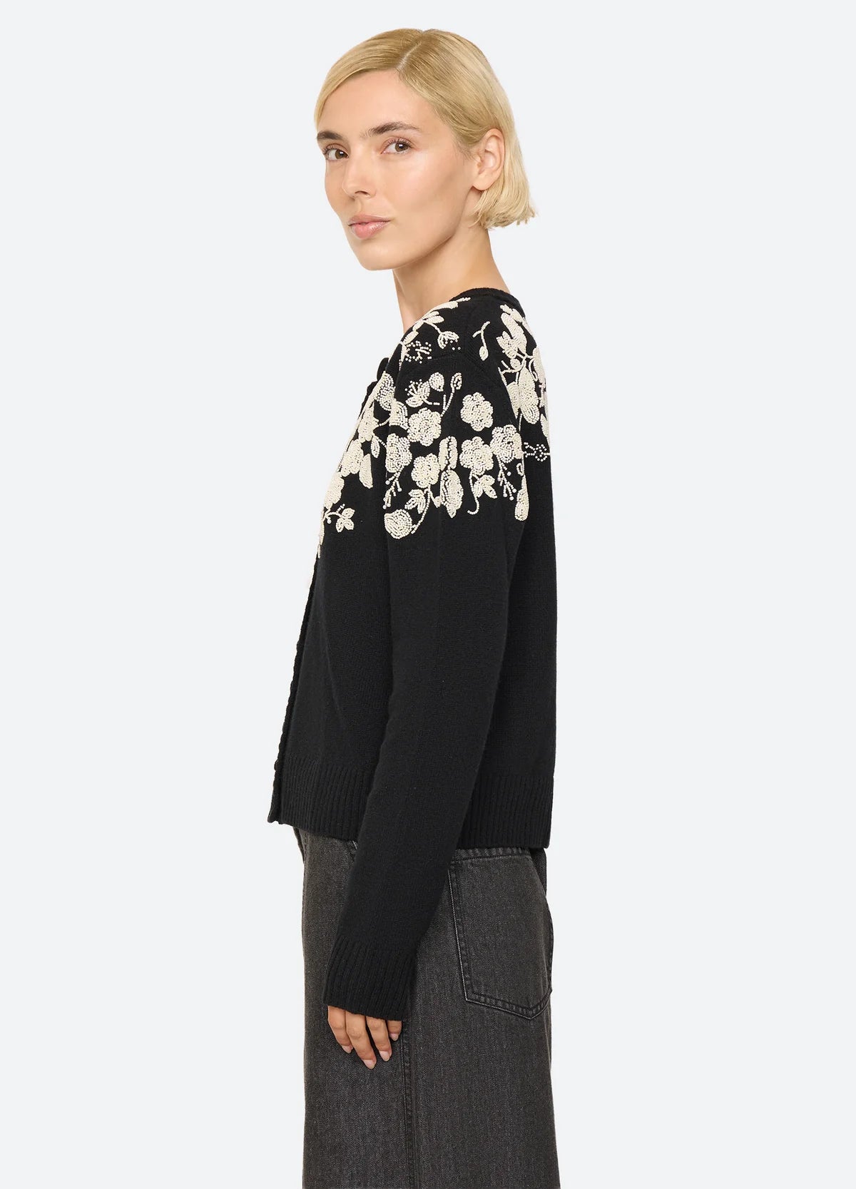 Shiloh Embroidered Long Sleeve Cardigan