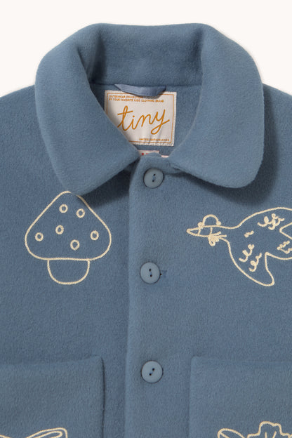 Vlněná bunda DENIM BLUE