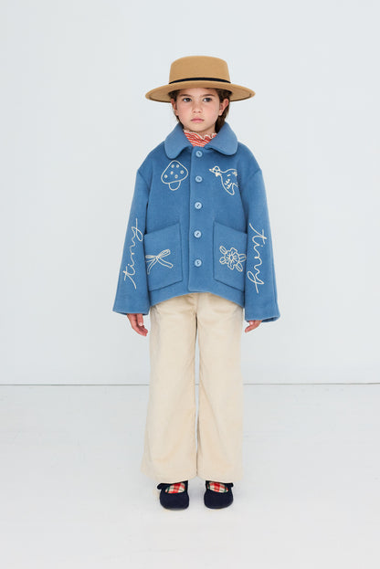 Vlněná bunda DENIM BLUE