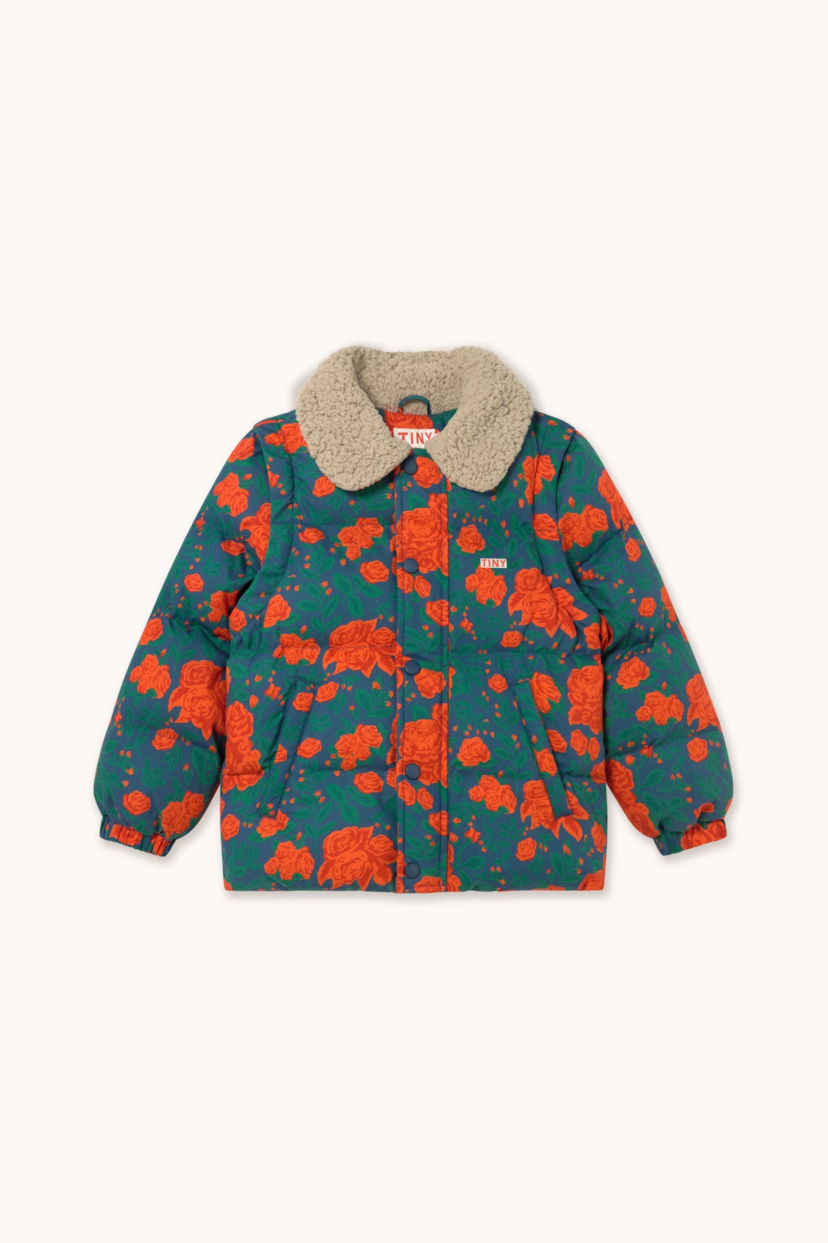 Roses Short Padded Jacket LIGHT NAVY