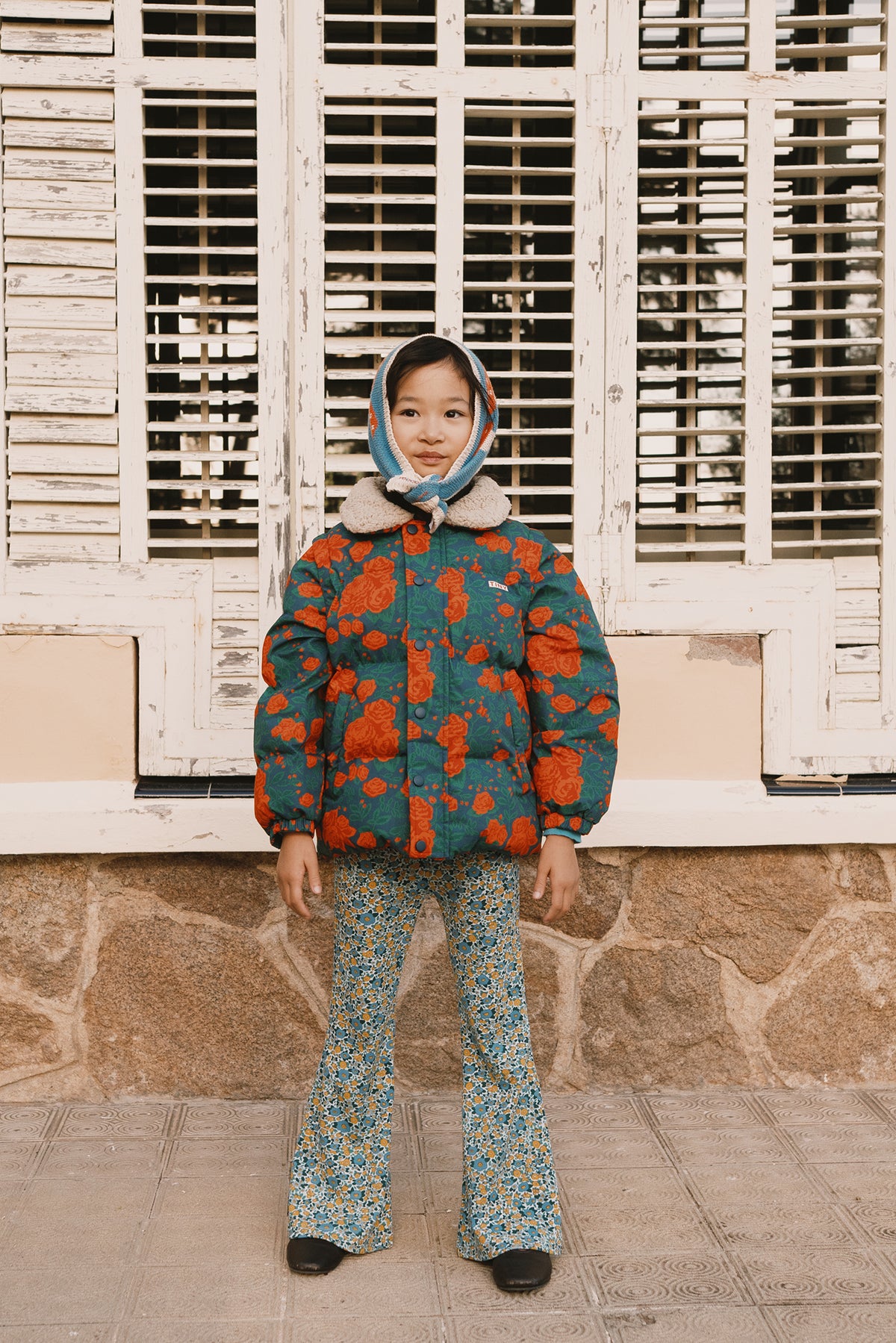 Roses Short Padded Jacket