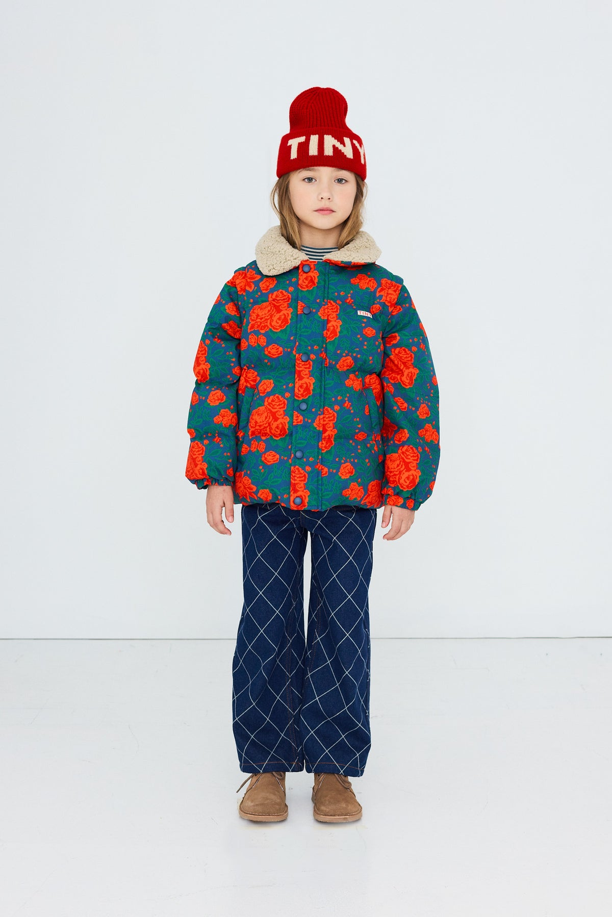Krátká prošívaná bunda Roses LIGHT NAVY