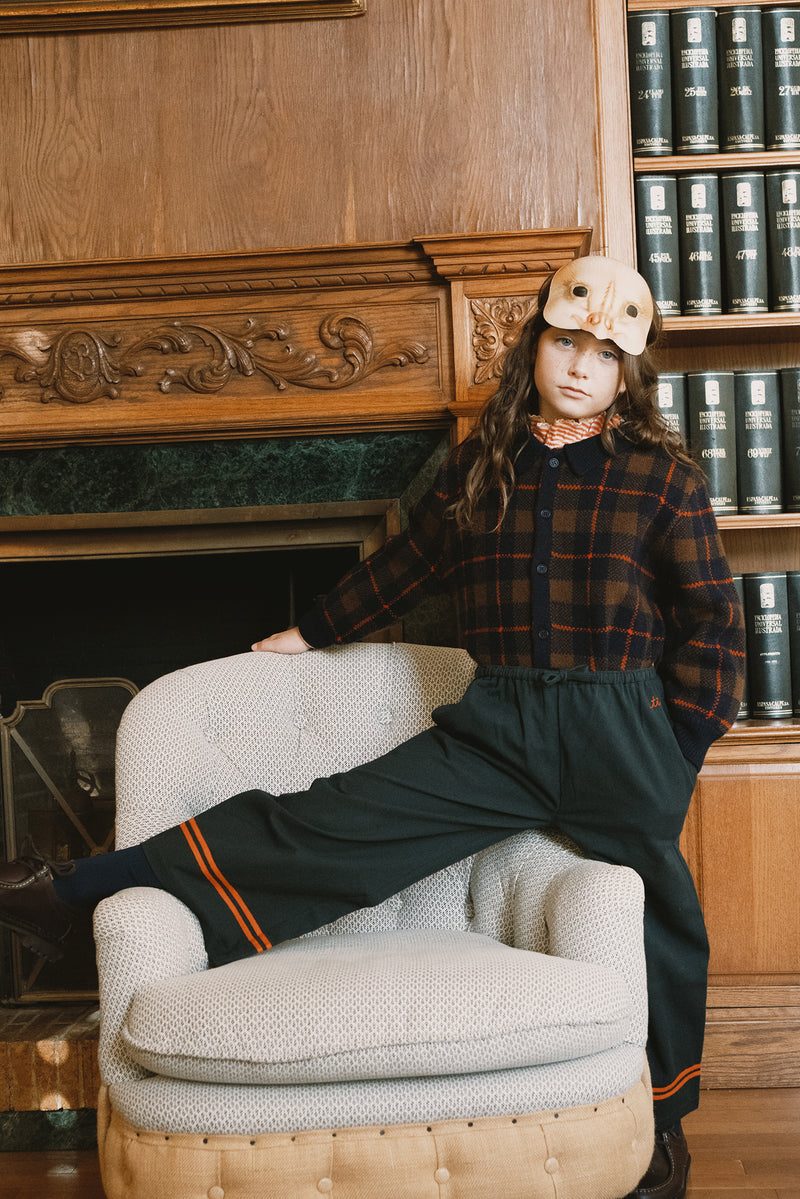 Cardigan a quadri