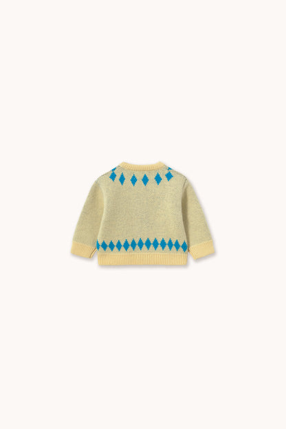 Cardigan per neonati Brown Dogs DUSTY YELLOW