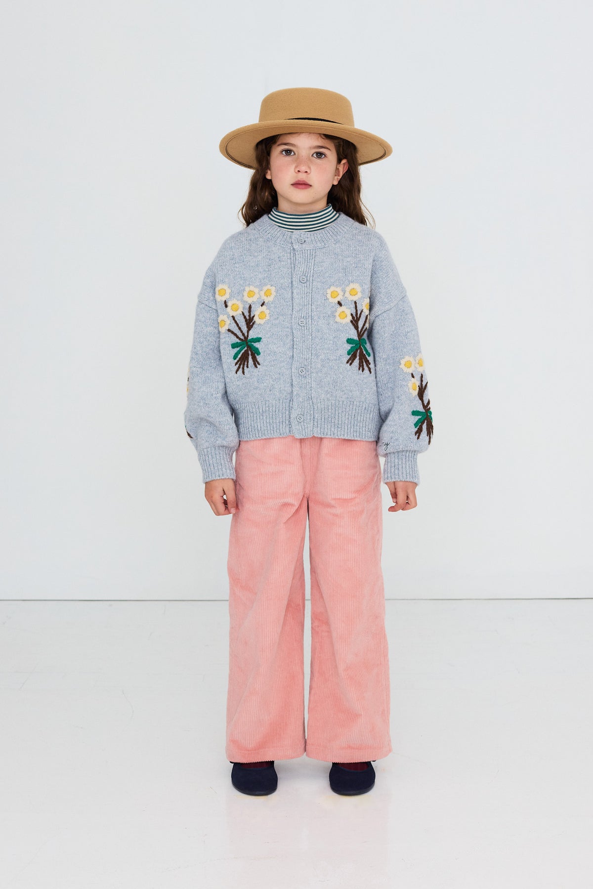 Flowers Cardigan GREY MELANGE