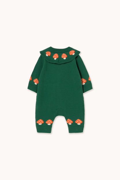Tiny Mushrooms True Knit One-Piece DARK GREEN