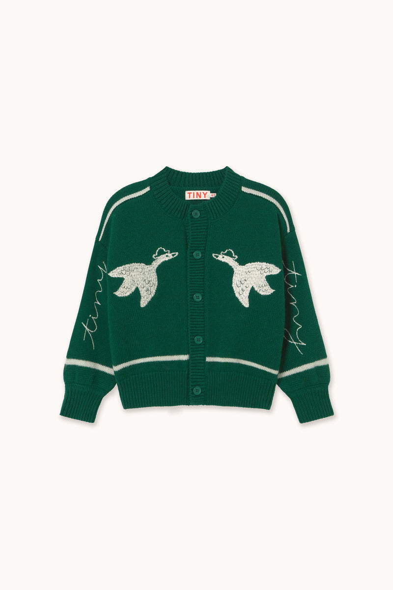 Geese Embroidery Cardigan