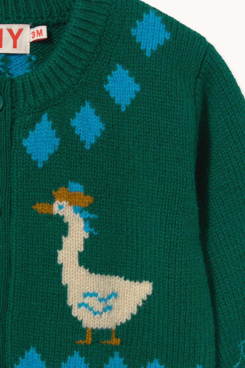 Vanilla Geese Baby Cardigan