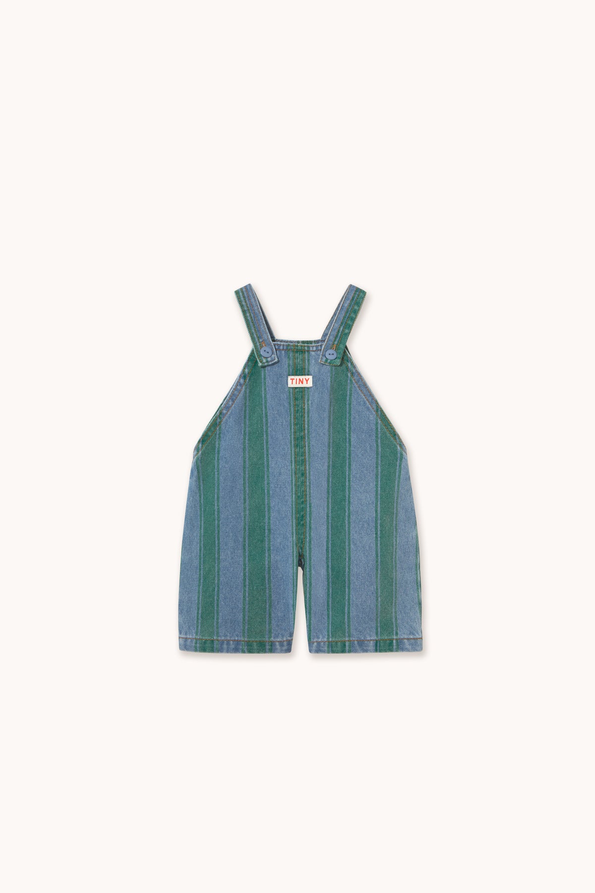 Retro Stripes Baby Denim Dungaree