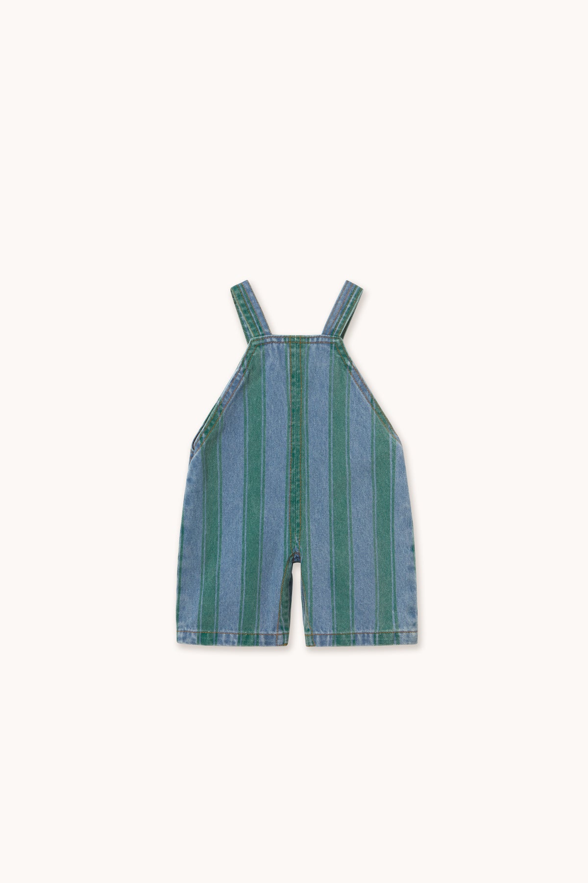 Retro Stripes Baby Denim Dungaree DENIM MEDIUM WASH